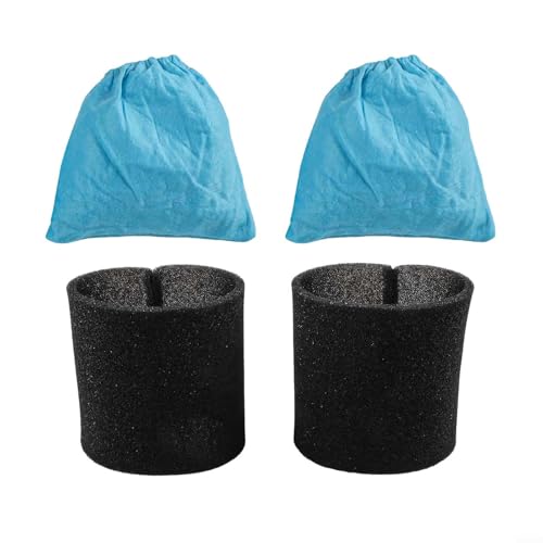 TDCuizent Textil Filtertüten für MV1 WD1 WD2 WD3 NT Staubsauger Ersatzteile mit Filterelementen 4 Stück Weiß Kunststoffmaterial Einfache Installation(A) von TDCuizent