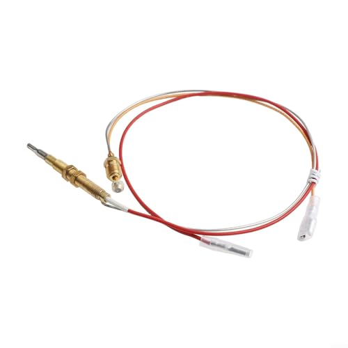 TDCuizent Thermoelement Terrassenheizer, Ersatzteil, M6-Gewinde, Gasheizung, Sicherheitskomponente, M8-Anschluss, Outdoor-Heizungszubehör, Metalldrahtklemme (60 cm) von TDCuizent