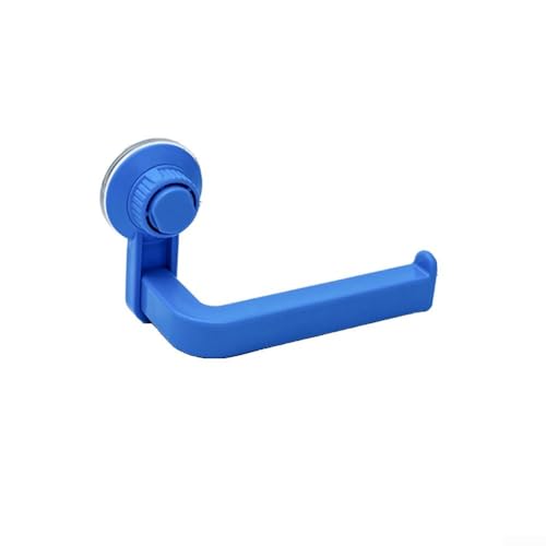 TDCuizent Toilettenpapierhalter Wandmontage Saugnapf Punch Badezimmer Taschentuchrolle Spender ABS Kunststoff Handtuchhalter Aufbewahrung Organizer Zuhause Küche Waschraum Zubehör (blau) von TDCuizent