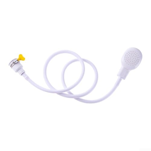 TDCuizent Tragbarer Duschaufsatz für Badewannenarmatur mit verstellbarem Schlauch und Klemme, Handbrause für Haustierwäsche und Badezimmer, DN15-Schnittstelle kompatibel (2,2 m) von TDCuizent