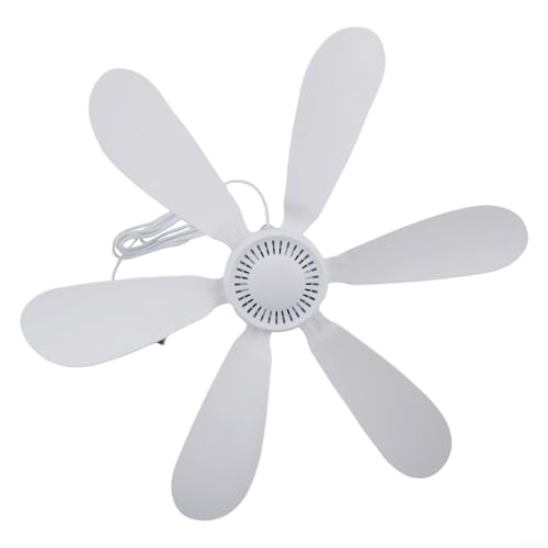 Tragbarer USB-Campingventilator mit Fernbedienung, wiederaufladbarer Deckenventilator, batteriebetrieben, leise, hängender Zeltventilator mit weichen Klingen für Outdoor-Camping, Zelte, Schlafsäle Tragbarer USB-Campingventilator mit Fernbedienung, wiederaufladbarer Deckenventilator, batteriebetrieben, leise, hängender Zeltventilator mit weichen Klingen für Outdoor-Camping, Zelte, Schlafsäle von TDCuizent