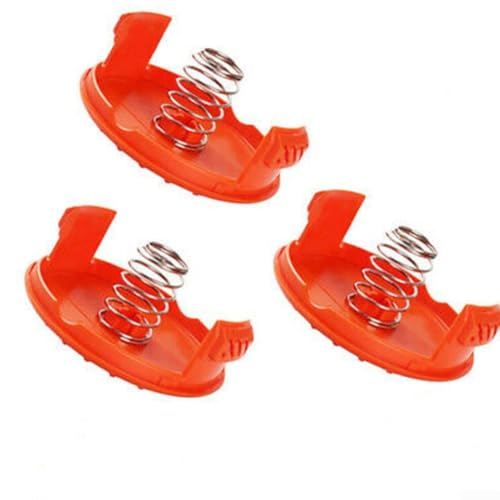 Trimmerspulenkappe RC-100-P Ersatzabdeckung mit Feder kompatibel mit GH400 GH500 GH600 CST1000 CST2000 NST2018 ST7000 ST6600 ST7700 Rasentrimmer Teile von TDCuizent
