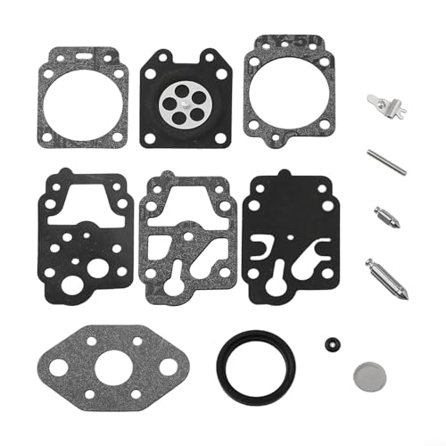 Vergaser-Reparatursatz für T26CS B26PS Rasentrimmer - Kompletter Membrandichtsatz mit Dosierkammer, Kraftstoffpumpenteile, Einlassnadeln, Hebelstift, Filtergaze, O-Ringe - Ersatz Vergaser-Reparatursatz für T26CS B26PS Rasentrimmer - Kompletter Membrandichtsatz mit Dosierkammer, Kraftstoffpumpenteile, Einlassnadeln, Hebelstift, Filtergaze, O-Ringe - Ersatz von TDCuizent