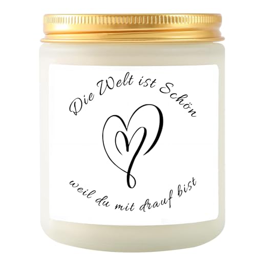 Beste Freundin Geschenke - Lavendel Duftkerze Geschenk für Freundin - Geschenk Freundin Geburtstag - Geschenke für Frauen, Mädchen, Frau, Freundin, Schwester, Kollegin zum Geburtstag Weihnachten Beste Freundin Geschenke - Lavendel Duftkerze Geschenk für Freundin - Geschenk Freundin Geburtstag - Geschenke für Frauen, Mädchen, Frau, Freundin, Schwester, Kollegin zum Geburtstag Weihnachten von TDDKFB
