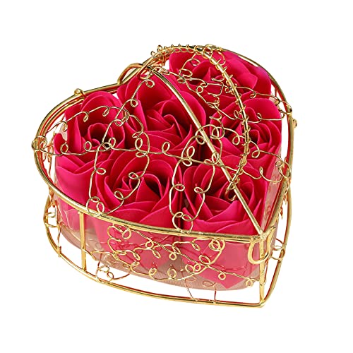 Tag Tag Geschenk Kreatives Produkt Künstliche Valentinstag Seife Rose Valentinstag Wohnkultur Plastikblumen (Hot Pink, One Size) von TDEOK