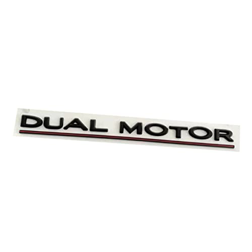 3D Dual Motor Metallabzeichen Emblem Aufkleber Dekor Kompatibel mit Tesla Modell 3 Y X S Zubehör,Schwarz 3D Dual Motor Metallabzeichen Emblem Aufkleber Dekor Kompatibel mit Tesla Modell 3 Y X S Zubehör,Schwarz von TDHLW