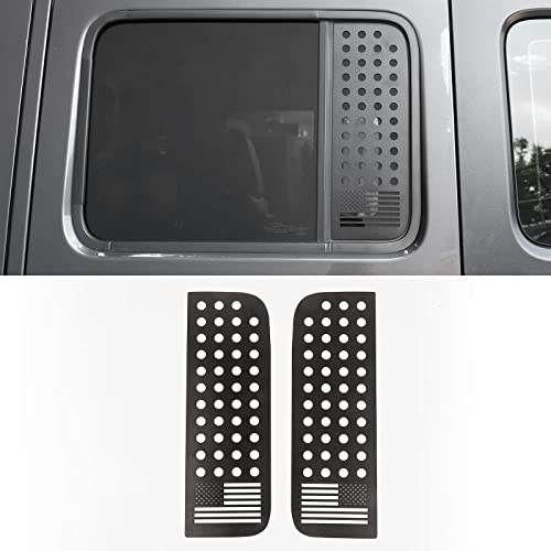 Fensteraufkleber für die hintere Tür aus Aluminiumlegierung für Jeep Wrangler JL & Unlimited 4-Door & Jeep Gladiator JT 2018-2021,American Flag Fensteraufkleber für die hintere Tür aus Aluminiumlegierung für Jeep Wrangler JL & Unlimited 4-Door & Jeep Gladiator JT 2018-2021,American Flag von TDHLW