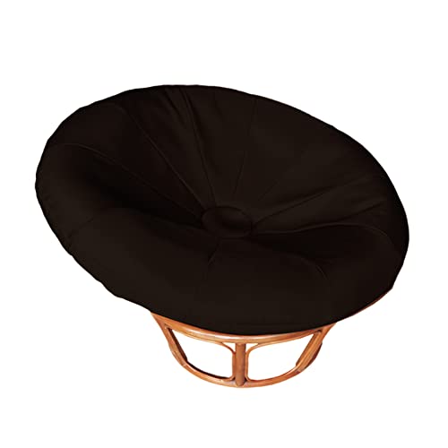 TDHLW Nur KissenbezüGe füR Papasan-Stuhl, Outdoor-/Innenkissen, Wasserdichter Schonbezug füR Papasan-Stuhlkissen, mit Elastischem Band füR Papasan-Kissen,Schwarz,for 41~47in von TDHLW