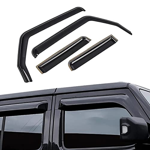 TDHLW Seitenfensterabweiser Wind Regenschutz Visierschutz für Jeep Wrangler JL JLU 2018-2022 4-Türer & Gladiator JT 2020-2022 4-Türer, Seitenfenster-Regenschutz im Kanal TDHLW Seitenfensterabweiser Wind Regenschutz Visierschutz für Jeep Wrangler JL JLU 2018-2022 4-Türer & Gladiator JT 2020-2022 4-Türer, Seitenfenster-Regenschutz im Kanal von TDHLW