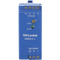 DRB50-5-1 Hutschienen-Netzteil (DIN-Rail) 5 v/dc 2.5 a 30 w Anzahl Ausgänge:1 x Inhalt - Tdk-lambda von TDK-LAMBDA