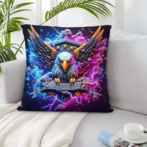 TDSNKAVHB Adler 3D-druckte Kissen Hülle Wohnaccessoire Quadratkissen cool Festivitätsdekoration Geschenkset Aus 2 Für Zuhause Bett Wohnzimmer Sofa 50x50cm TDSNKAVHB Adler 3D-druckte Kissen Hülle Wohnaccessoire Quadratkissen cool Festivitätsdekoration Geschenkset Aus 2 Für Zuhause Bett Wohnzimmer Sofa 50x50cm von TDSNKAVHB