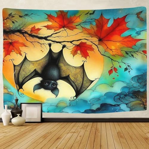 TDSNKAVHB Fledermaus3D-Wandteppiche Für Jungen Und Jugendliche MondWohnzimmer Home Decor Hintergrund Für Wohnzimmer180cmx230cm von TDSNKAVHB