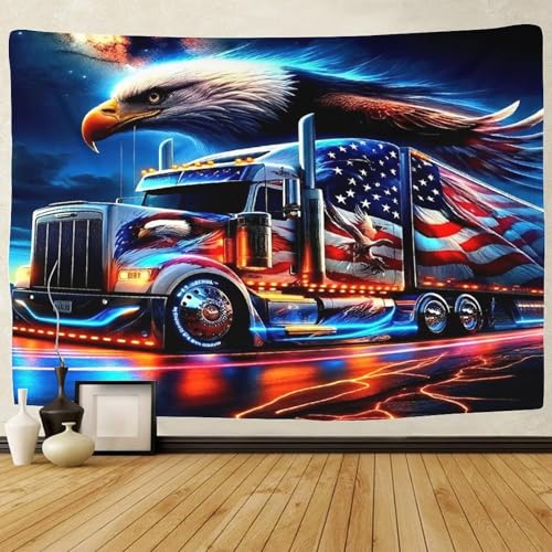 TDSNKAVHB Großer LKW3D-Wandteppich Für Jungen Und Mädchen Bald Adlerfür Schlafzimmer Decor Ästhetik Hintergrund Für Wohnzimmer70cmx100cm von TDSNKAVHB