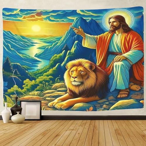 TDSNKAVHB Jesus - Religion3D-Wandteppich Für Jungen Und Jugendliche heiligWohnzimmer Home Decor Hintergrund Für Wohnzimmer100cmx150cm von TDSNKAVHB