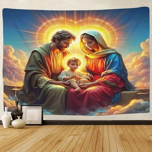 TDSNKAVHB Jesus - Religion3D-Wandteppich Für Jungen Und Mädchen heiligWohnzimmer Home Decor Hintergrund Für Wohnzimmer130cmx150cm von TDSNKAVHB
