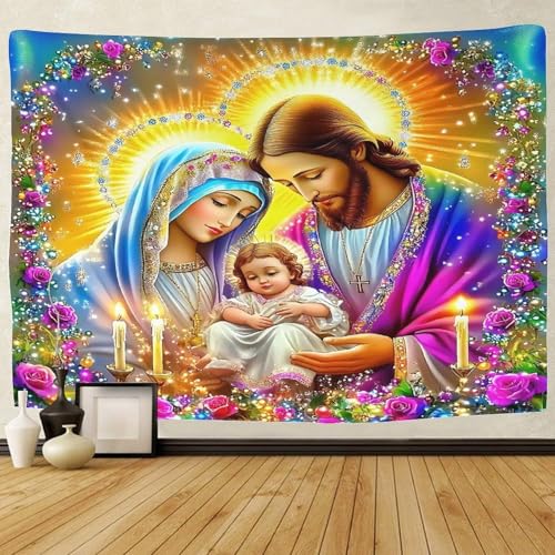 TDSNKAVHB Jesus - Religion3D-Wandteppich Für Kinder Und Erwachsene heiligfür Schlafzimmer Dorm Decor Hintergrund Für Wohnzimmer180cmx230cm von TDSNKAVHB