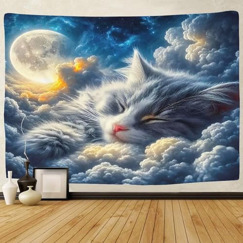 TDSNKAVHB Katze3D-Wandteppiche Für Jungen Und Mädchen MondWohnzimmer Dorm Decor Hintergrund Für Wohnzimmer70cmx100cm TDSNKAVHB Katze3D-Wandteppiche Für Jungen Und Mädchen MondWohnzimmer Dorm Decor Hintergrund Für Wohnzimmer70cmx100cm von TDSNKAVHB