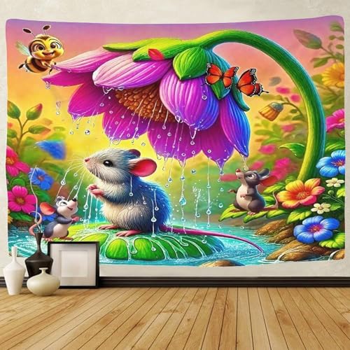TDSNKAVHB Maus3D-Wandteppich Für Jungen Und Mädchen ArmWohnzimmer Decor Für Home Hintergrund Für Wohnzimmer100cmx150cm von TDSNKAVHB