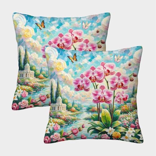 TDSNKAVHB Phalaenopsis Orchidee 3D Printed Pillow Cover Home Decorative Square Cushion Blumen Cushion Cover Set of 2 Case Set for Couch Sofa Bedroom Living Room 45x45cm TDSNKAVHB Phalaenopsis Orchidee 3D Printed Pillow Cover Home Decorative Square Cushion Blumen Cushion Cover Set of 2 Case Set for Couch Sofa Bedroom Living Room 45x45cm von TDSNKAVHB