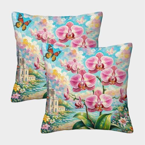 TDSNKAVHB Phalaenopsis Orchidee 3D Printed Pillowcase Home Decorative Square Cushion Blumen Cushion Cover Set of 2 for Home Bed Living Room Sofa 40x40cm TDSNKAVHB Phalaenopsis Orchidee 3D Printed Pillowcase Home Decorative Square Cushion Blumen Cushion Cover Set of 2 for Home Bed Living Room Sofa 40x40cm von TDSNKAVHB