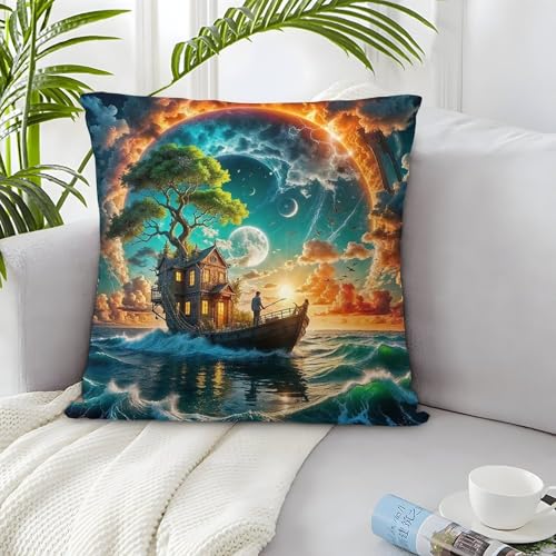 TDSNKAVHB Segelboot 3D-druckte Kissen Hülle Wohnaccessoire Quadratkissen Navigation Standard-Kissenhüllenset Aus 2 Für Zuhause Bett Wohnzimmer Sofa 40x40cm TDSNKAVHB Segelboot 3D-druckte Kissen Hülle Wohnaccessoire Quadratkissen Navigation Standard-Kissenhüllenset Aus 2 Für Zuhause Bett Wohnzimmer Sofa 40x40cm von TDSNKAVHB