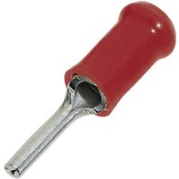 Te Connectivity - 165142 Stiftkabelschuh 0.205 mm² 1.60 mm² Teilisoliert Rot 1 St. von TE Connectivity
