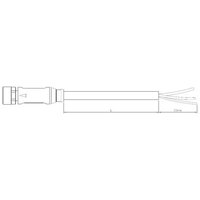 TE Connectivity 2273101-1 Sensor-/Aktor-Steckverbinder, konfektioniert M12 Buchse, gewinkelt 1.50m P von TE Connectivity