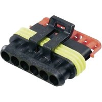 Te Connectivity - Buchsengehäuse-Kabel AMP-Superseal 1.5mm Series Polzahl Gesamt 6 Rastermaß: 6 mm 282 von TE Connectivity