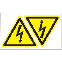 Warnschild Achtung Hochspannung Folie selbstklebend 2 St. Warnschild Achtung Hochspannung Folie selbstklebend 2 St. von TE Connectivity