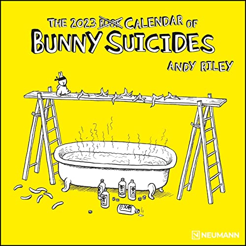 Bunny Suicides 2023 - Wand-Kalender - Broschüren-Kalender - 30x30 - 30x60 geöffnet - Cartoon (GRID CALENDAR) von teNeues
