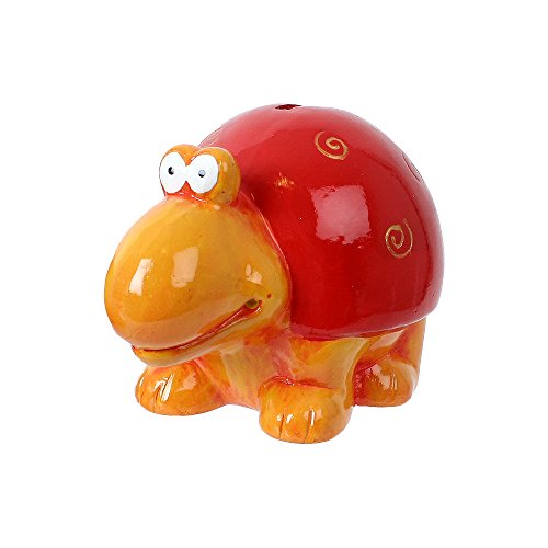 Kinder Sparbüchse Spardose Schildkröte Keramik Sparschwein in dekorativem Design 11 cm lang von TE-Trend
