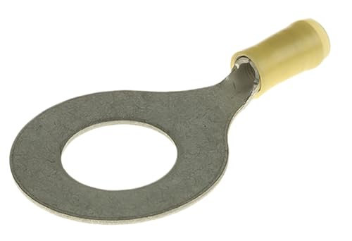 TE Connectivity PIDG Ringkabelschuh, Isoliert, Nylon, Gelb, aussen ø 31.75mm, innen ø 16.66mm, max. 6.6mm², M16 (5/8) von TE