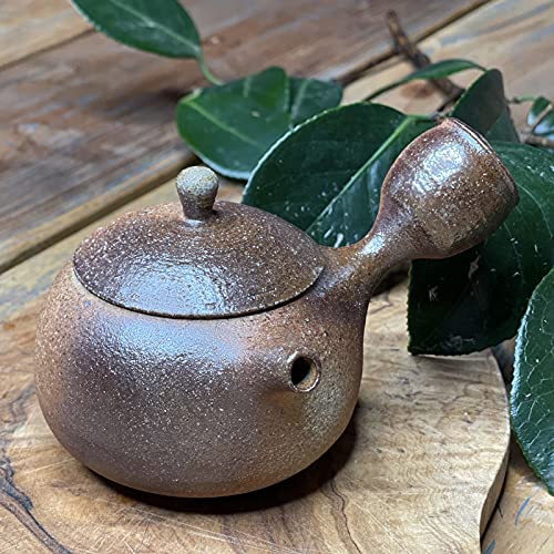 Kyusu Teekanne aus Keramik • Integrierter Filter • Fassungsvermögen 150 ml • Handgefertigt • TEA SOUL von TEA SOUL