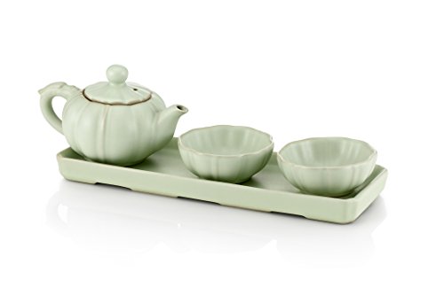 TEA SOUL B6021251 Set Mit Teekanne Und 2 Bechern, grün von TEA SOUL