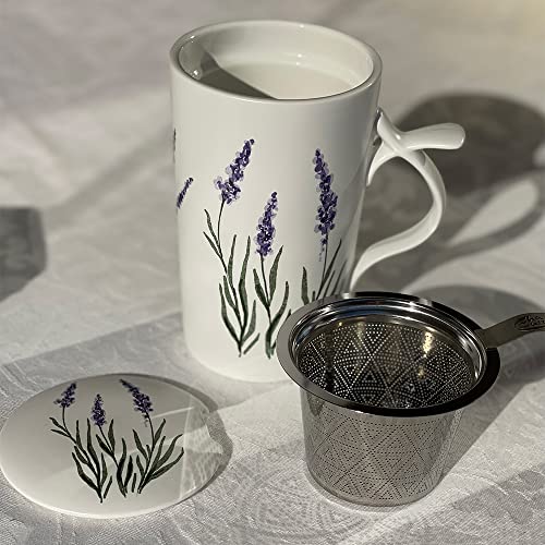 TEA SOUL Liara Tasse • Porzellanbecher mit Deckel und perforiertem Filter • Fassungsvermögen 400 ml TEA SOUL Liara Tasse • Porzellanbecher mit Deckel und perforiertem Filter • Fassungsvermögen 400 ml von TEA SOUL
