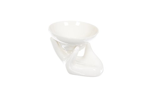 Tea Soul Weißes Porzellan-Teesieb mit Handform Ständer und Filter, 7 cm Tea Soul Weißes Porzellan-Teesieb mit Handform Ständer und Filter, 7 cm von TEA SOUL