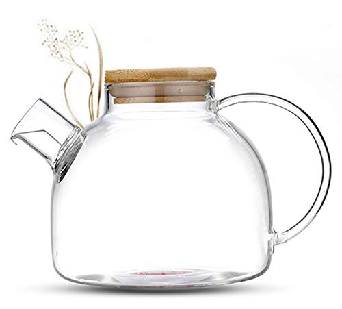 Tea & Tea® Teekanne Glas 0,8 Liter - Teekanne mit Siebeinsatz im Auslauf, Glas Teekanne, Tee Geschenkset, Tea Maker, Tee Kanne, Teebereiter, Glas Teekanne mit Sieb, Glasteekanne, Glaskanne Tee, Teapot von TEA & TEA