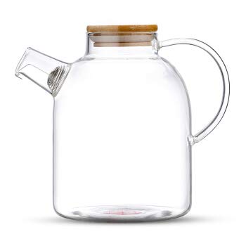 Tea & Tea® Teekanne Glas 1,4 Liter - Teekanne mit Siebeinsatz im Auslauf, Glas Teekanne, Tee Geschenkset, Tea Maker, Tee Kanne, Teebereiter, Glas Teekanne mit Sieb, Glasteekanne, Glaskanne Tee, Teapot von TEA & TEA