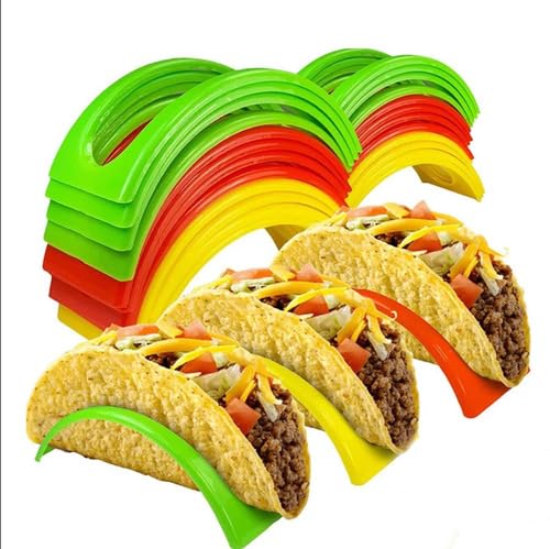 Taco-Halter, mexikanische Lebensmittel, Wellenform, harter Ständer, Küchenutensilien, 12 Stück von TEAFIRST