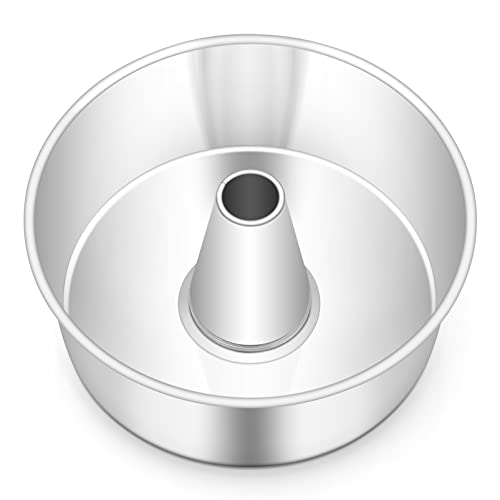 TeamFar Angel Food Kuchenform aus Edelstahl mit Rohr, gesund und ungiftig, robust und einteilig, spiegelnde Oberfläche und spülmaschinenfest, 25,4 cm TeamFar Angel Food Kuchenform aus Edelstahl mit Rohr, gesund und ungiftig, robust und einteilig, spiegelnde Oberfläche und spülmaschinenfest, 25,4 cm von TEAMFAR