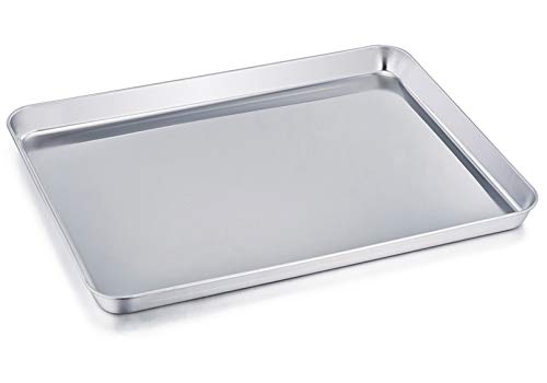 TeamFar Backblech, Edelstahl-Backform, Keksblech, gesund und ungiftig, rostfrei und weniger haftend, leicht zu reinigen und spülmaschinenfest TeamFar Backblech, Edelstahl-Backform, Keksblech, gesund und ungiftig, rostfrei und weniger haftend, leicht zu reinigen und spülmaschinenfest von TEAMFAR