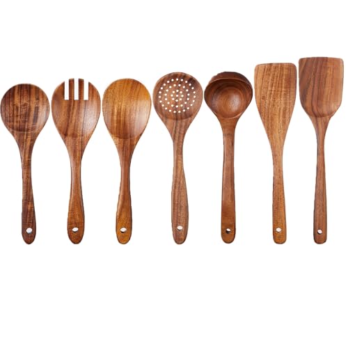TeamFar Holz-Küchenutensilien-Set, 7-teilig TeamFar Holz-Küchenutensilien-Set, 7-teilig von TEAMFAR