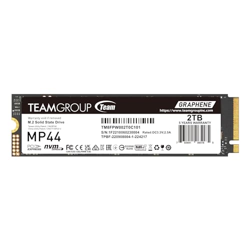 TEAMGROUP SSD Team MP44 M.2 2TB PCIe G4x4 2280 TEAMGROUP SSD Team MP44 M.2 2TB PCIe G4x4 2280 von TEAMGROUP