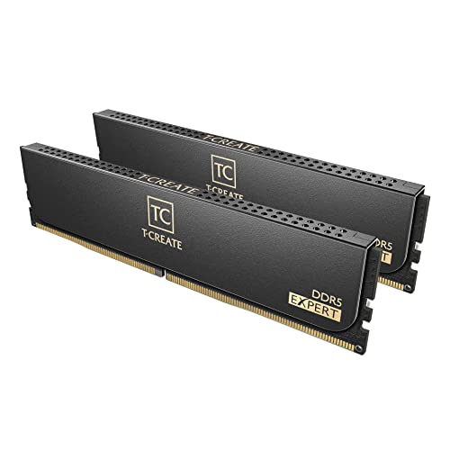 TEAMGROUP T-Create Expert Overclocking 10L DDR5 64GB Kit (2 x 32GB) 6400MHz (PC5-51200) CL34 Desktop Memory Module Ram - CTCED564G6400HC34BDC01 von TEAMGROUP