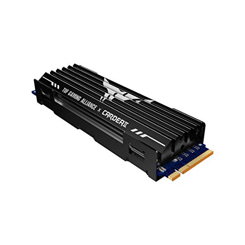 TEAMGROUP T-Foce CARDEA II TUF Gaming Alliance 512GB NVMe M.2 2280 PCIe Gen3x4 Gaming Solid State Drive SSD mit Kühlkörper TM8FPB512G0C310 (Lese-/Schreibgeschwindigkeit bis zu 3.400/3.000 MB/s) von TEAMGROUP