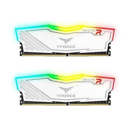 TEAMGROUP Team T-Force Delta RGB DDR4 Gaming Arbeitsspeicher (2X 8GB, 3200MHz, 288pin DIMM) weiß von TEAMGROUP