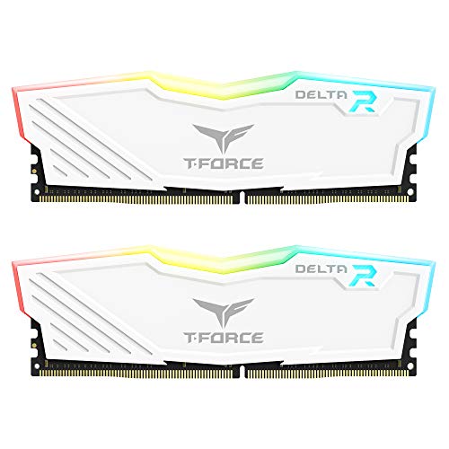 TEAMGROUP Team T-Force Delta RGB DDR4 Gaming Memory, 2 x 16 GB, 3200 MHz, 288 Pin DIMM, White TEAMGROUP Team T-Force Delta RGB DDR4 Gaming Memory, 2 x 16 GB, 3200 MHz, 288 Pin DIMM, White von TEAMGROUP
