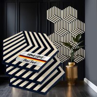 Home Love® Wandbild Aus Holz Hexagon Akustikplatten 3D Wanddekoration Akustikpaneele Als Deko Dekoration Für Wände Wandpaneele Akustikbild von TEAMHOMELOVE