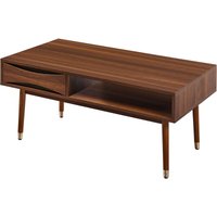 Dawson Mid-Century Modern Holz-Couchtisch Wohnzimmer VNF-00065 - Nussbaum - Teamson Home von TEAMSON HOME