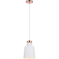Teamson Home - led Pendelleuchte Weiß Modern Hanging Ceiling Lighting VN-L00026-EU - Weiß/Rotgold von TEAMSON HOME